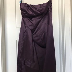 Semi formal dress in deep purple